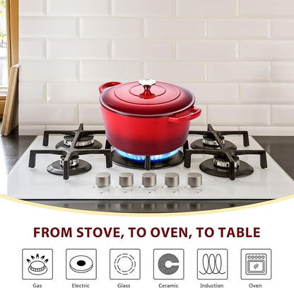 3 Qt Enameled Cast Iron Dutch Oven - Image 4