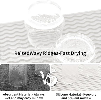 ZLR Silicone Dish Drying Mat 12" x 12" Square - Image 2