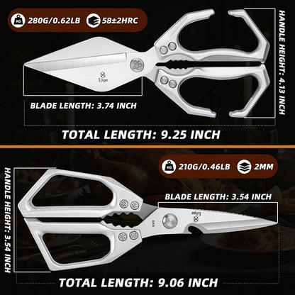 Kitchen Shears Set – Heavy Duty Japanese Stainless Steel Kitchen Scissors - Image 2