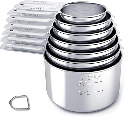 TILUCK Stainless Steel Measuring Cups Set, Kitchen Gadgets by TILUCKBringsGoodLuck