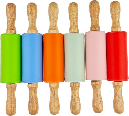12 Pack Small Rolling Pin for Kids, 9 Inch Kids Rolling Pin for Home Kitchen - Image 5