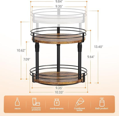 Across-Star Lazy-Susan-Organizer-Spice-Rack, Rotating Spice Organizer - Image 5