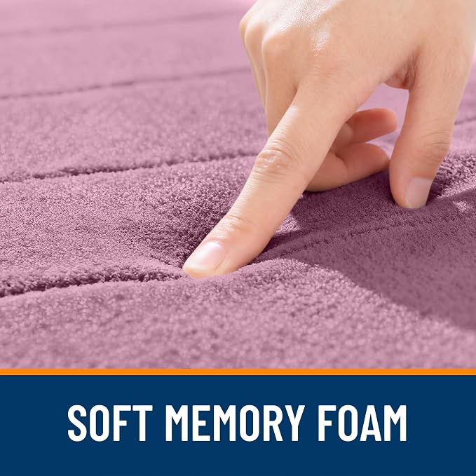 OLANLY Memory Foam Long Bathroom Rugs Runner 44x20, Super Soft Absorbent Bath - Image 5
