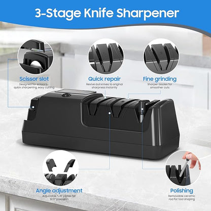 5-in-1 Electric Knife Sharpener - Image 4