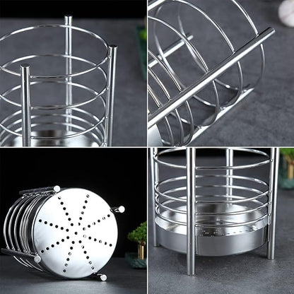 Kitchen Utensil Holder for Kitchen Counter, Stainless Steel Utensil Crocks - Image 7