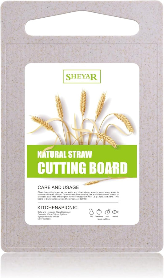 Cutting Board for Kitchen, Wheat Straw Fiber Cutting Board, Dish Washer Safe by zzsbrm
