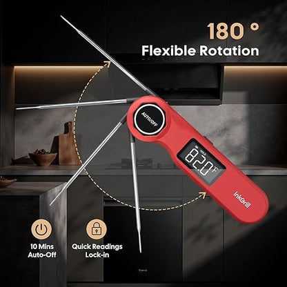 Rechargeable 0.5 Sec Reading Instant Read Meat Thermometer - Image 7