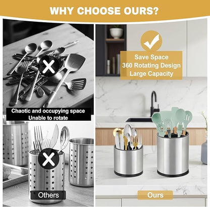 2Pack Kitchen Utensil Holder Set - Image 3