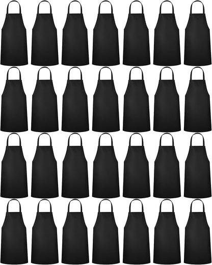 Foaincore 36 Pack Bib Aprons Bulk Plain Aprons by Foaincore