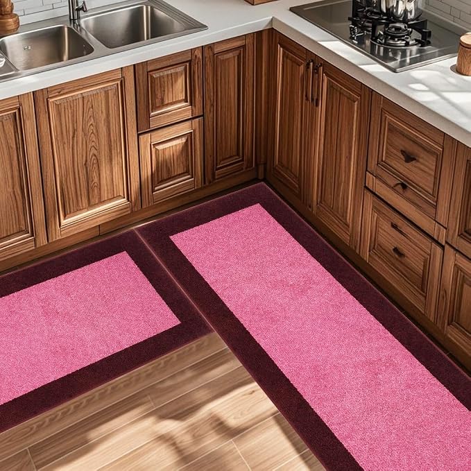 Machine Washable Runner Rugs Set of 2, Non Slip Kitchen Mats - Image 6