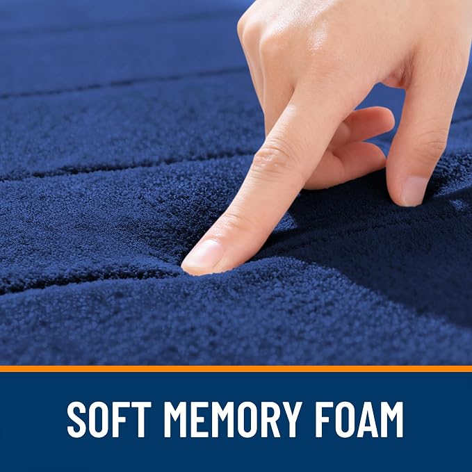 OLANLY Memory Foam Long Bathroom Rugs Runner 59x24, Super Soft Absorbent Bath - Image 5