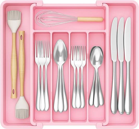Lifewit Silverware Drawer Organizer, Expandable Utensil Tray by Lifewit