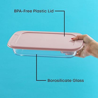 JoyJolt 8-Piece Borosilicate Glass Oven Dishes - Image 4