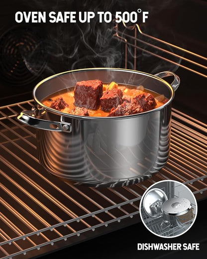 Cooks Standard 18/10 Stainless Steel Stockpot 6-Quart, Classic Deep Cooking Pot - Image 7