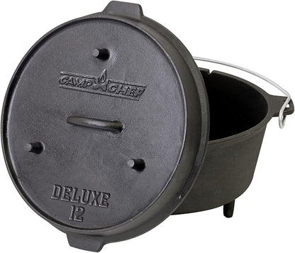 Camp Chef DO-12 Pre Seasoned Cast Iron Dutch Oven by Camp+Chef
