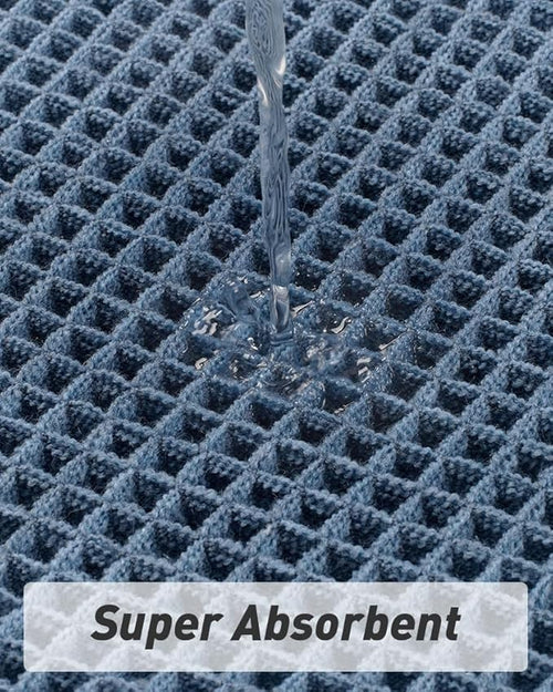AMOAMI Upgraded Waffle Runner Rug Super Absorbent Non Slip Bath Mats - Image 2