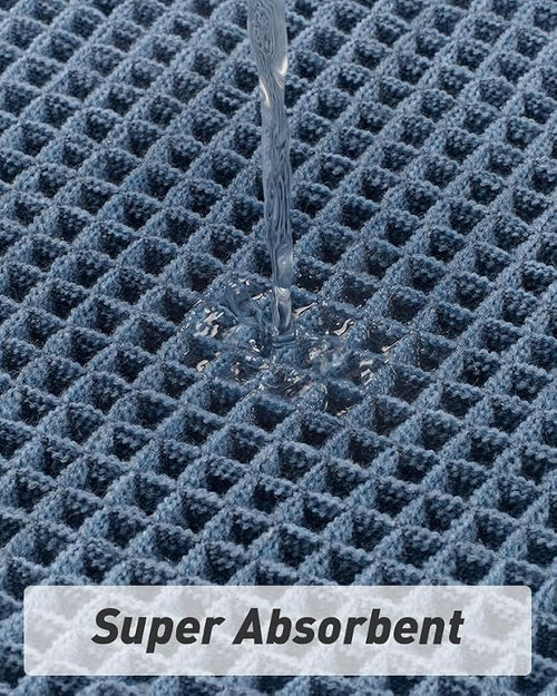 AMOAMI Upgraded Waffle Runner Rug Super Absorbent Non Slip Bath Mats - Image 2