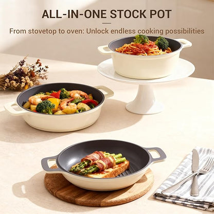 Ammeloo 8-Piece Non Stick Stock Pot - Image 2