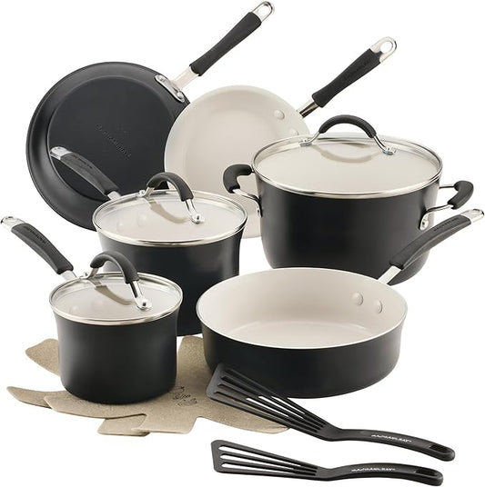 Rachael Ray Cucina Ceramic Cookware Set by RachaelRayKitchenware