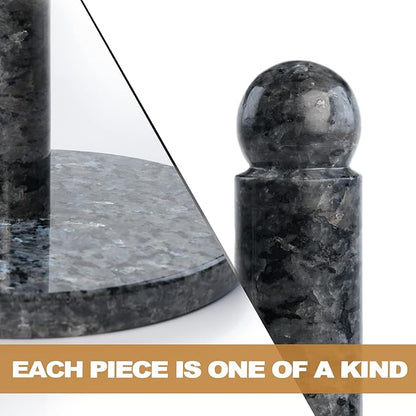 Koville Norwegian Natural Granite Paper Towel Holder Countertop, Genuine Stone - Image 6
