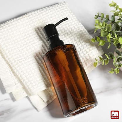 GMISUN Amber Glass Soap Dispenser, Hand Soap Dispenser - Image 9