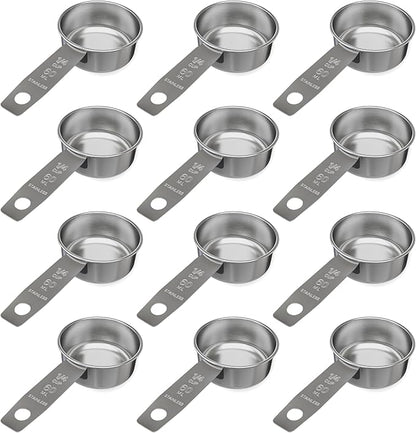 1/4 Cup Stainless Steel Measuring Cup | Sturdy Metal 60 ml | 60 cc | 2 oz | by Knupp+Co.