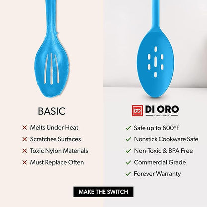 DI ORO Silicone Mixing & Serving Spoons - Image 7