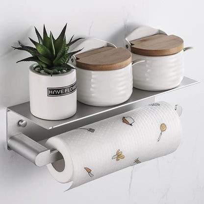Paper Towel Holder Wall Mount for Kitchen, Self-Adhesive Paper Towel Holder - Image 2