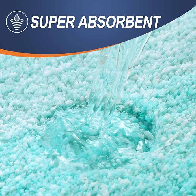 OLANLY Small Bathroom Rugs Mat 24x16, Extra Soft Absorbent Microfiber Bath Rugs - Image 4