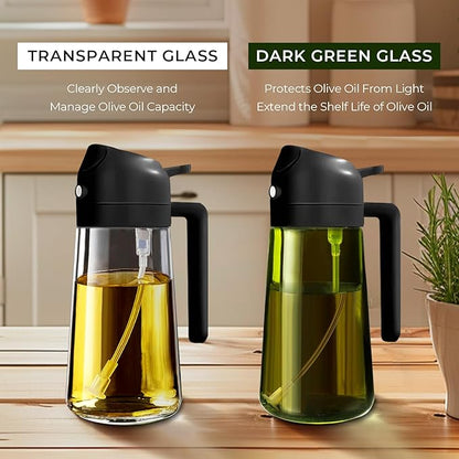 YARRAMATE 4Pcs 16oz/470ml Glass Olive Oil Sprayer Set - Image 3