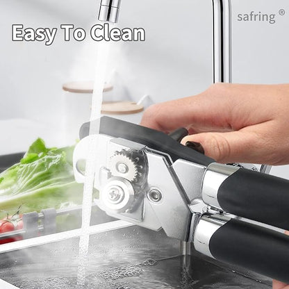 Safring Can Opener Manual, Handheld Strong Heavy Duty Stainless Steel Can Opener - Image 6