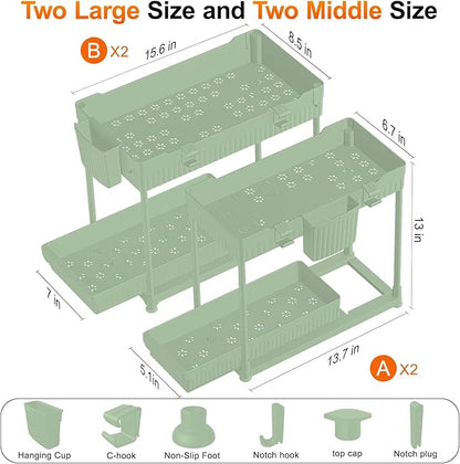 Sevenblue Under Sink Organizer, Bathroom Organizers and Storage, 2 Tier - Image 6