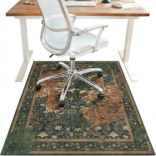36"x60" Office Chair Mat for Hardwood Tile Floor, Under Desk Carpet Protector by BESBLEE