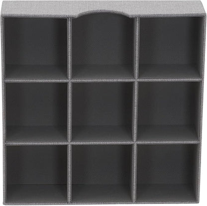 Household Essentials Grey 728-1 Deep 9 Section Drawer Organizer Box - Image 8