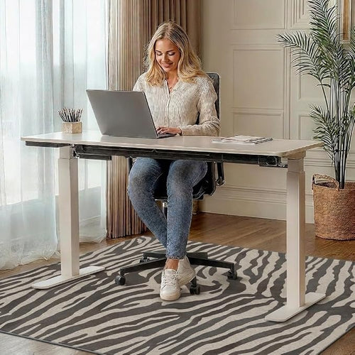 36"x60" Office Chair Mat for Hardwood Tile Floor, Under Desk Carpet Protector - Image 2