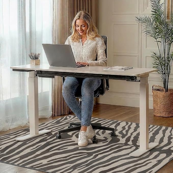 48"x72" Office Chair Mat for Hardwood Tile Floor, Under Desk Carpet Protector - Image 2