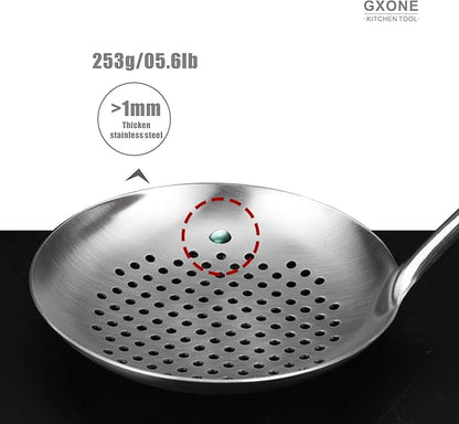 Slotted Spoon, 304 Stainless Steel Skimmer Spoon - Image 4