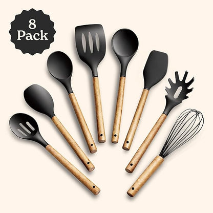 Country Kitchen Non Stick Silicone Utensil Set - Image 2
