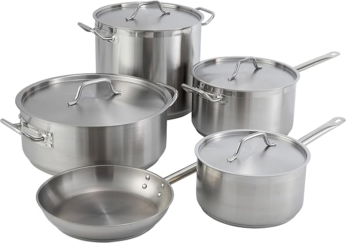 Winco Heavy-Duty Stainless Steel Stock Pot - Image 8