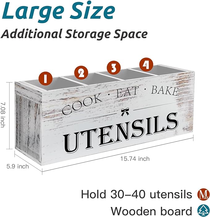 Suli Extra Large Kitchen Utensils Holder - Image 2