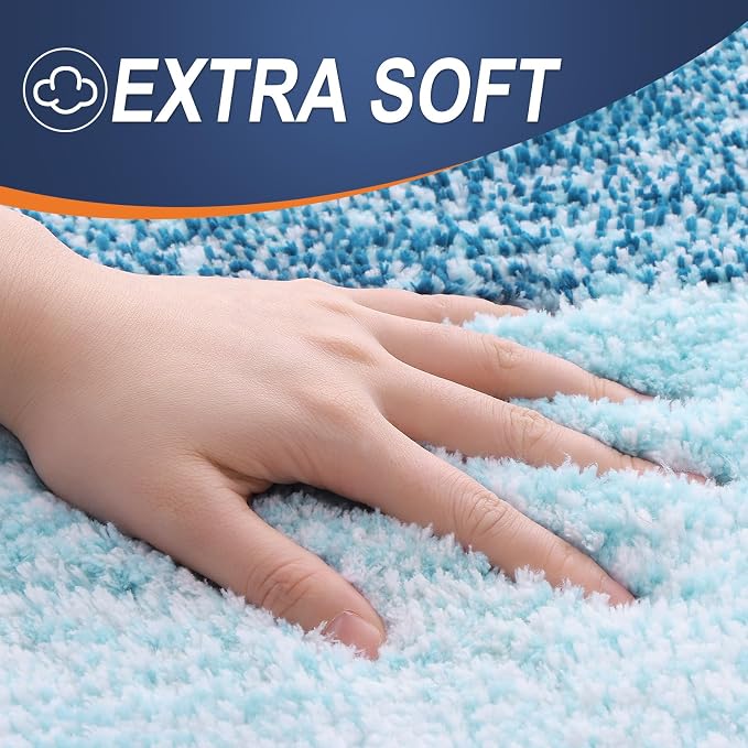 OLANLY Bathroom Runner Rugs Mat 44x24, Extra Soft Absorbent Microfiber Bath Rugs - Image 2