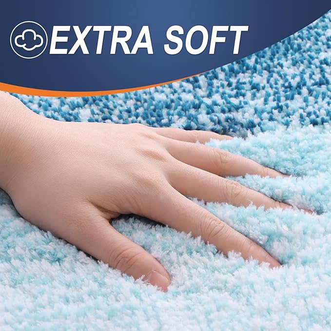 OLANLY Large Bathroom Rugs Mat 54x24, Extra Soft Absorbent Microfiber Bath Rugs - Image 2