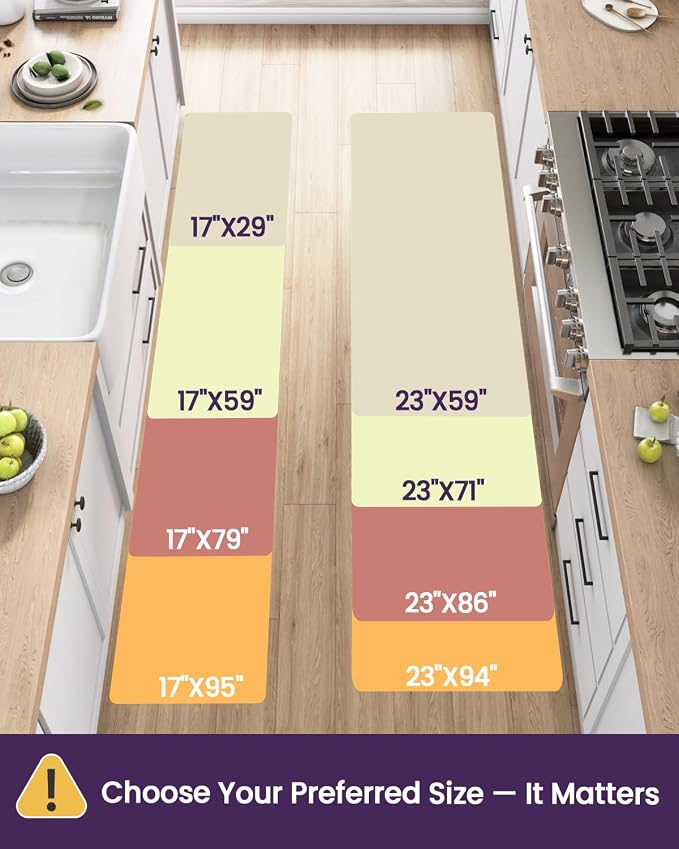 DEXI Kitchen Floor Mats Cushioned Anti Fatigue, Large Wide Standing Runner Rug - Image 2