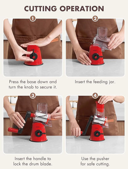 GDL Rotary Cheese Grater Hand Crank - Image 8