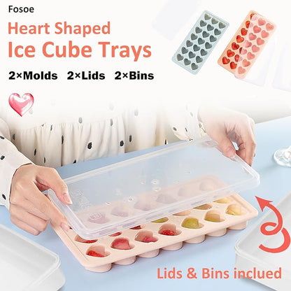 2 Pack Heart Shpaed Ice Cube Trays - Image 4
