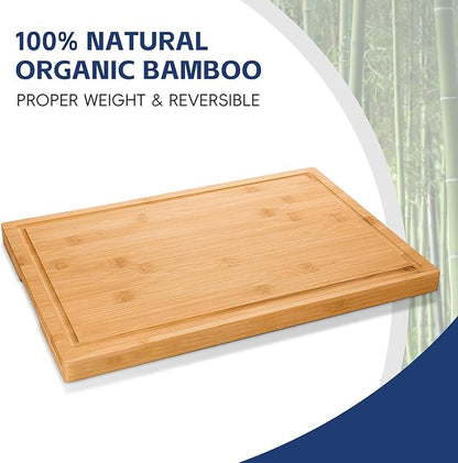 Hiware 3-piece Bamboo Cutting Boards - Image 3