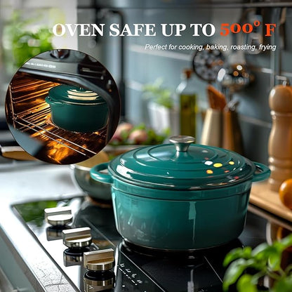 Overmont Enameled Cast Iron Dutch Oven - Image 6