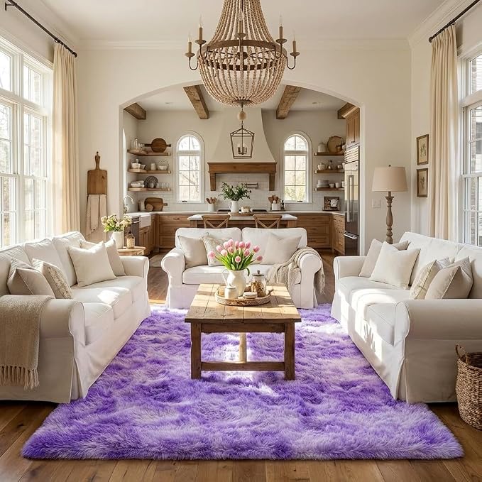 Mugorn Area Rugs 9x12 Living Room, Large Fluffy Area Rugs - Image 7