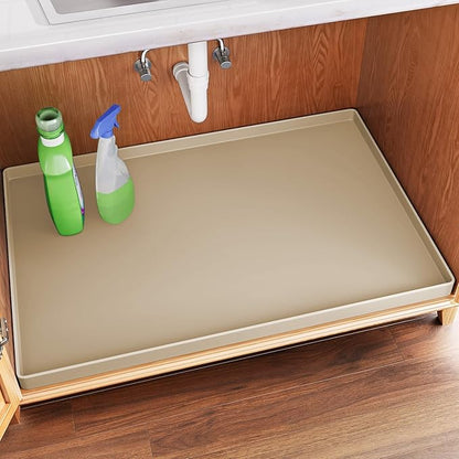 FLATO Waterproof Under Sink Mat 34" x 22" Shelf Liner by Unknown