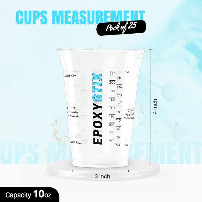 10oz Disposable Graduated Measuring Cups - Image 4